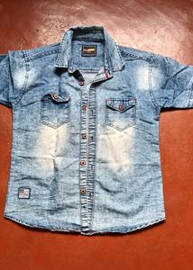 Men's Washed Denim Shirt