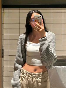 Pinteresty Knit Cropped Bolero