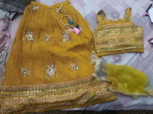 Heavy Party wear lehenga choli for 5-8; years
