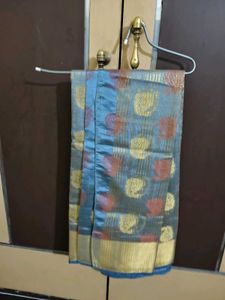Elegant Blue Banarasi Silk Saree