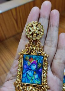 Beautiful Traditional Radha Krishna Dangle Earring