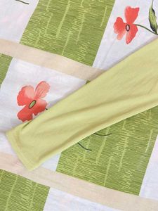 Lime Green Ruched Long Sleeve Top