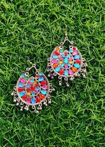Boho Multicolor Jhumka Earrings