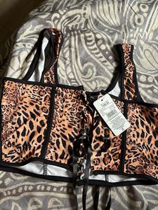 Leopard Print Corset Top