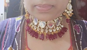 Kundan necklace set