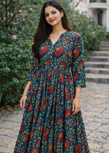 Floral Print Kurta