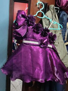 Baby girl flared party wear frock