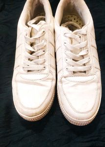 White Casual Chunky Sneakers