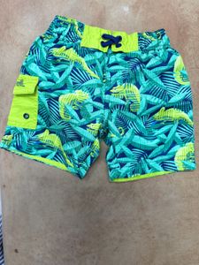 imported Chameleon Print Swim Shorts