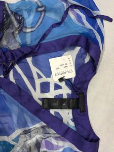 Bohemian Blue Anchor Print Beaach swim dress
