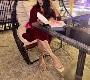 Maroon Velvet dress 🫶🏻