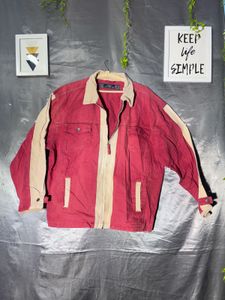 Men's Color Block Zip-Up Jacket