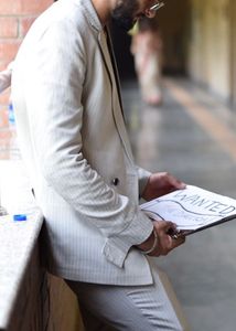 Men's Striped two piece Suit
