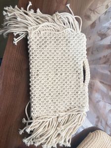 Macrame Fringe Bag
