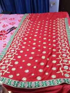 Beautiful  Embroidered party Saree