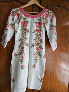 Floral Embroidered patiala suit set