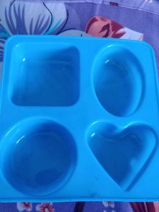 Blue Silicone Mold  for making soaps pair of two
