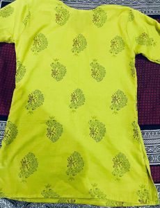 3 Women's Kurtas - Yellow, Floral &amp; White