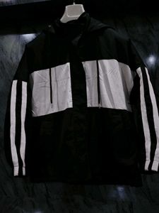 Stylish Black & White Striped Jacket