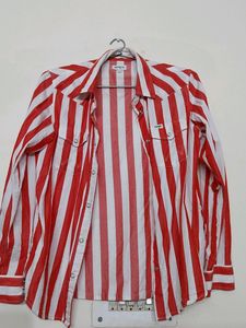 Candy Cane Striped Full Sleeve Wrangler Shirt.