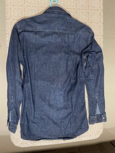 Men's Dark Wash Denim Shirt