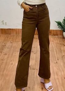 Brown Flared Jeans