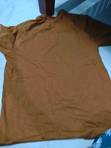 Mustard Brown Graphic T-Shirt