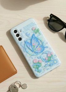 samsung A15 Blue Butterfly Phone Case