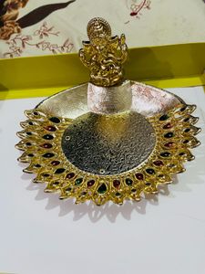 Decorative GaneshaIdolTray haldi kumkum newwdtta
