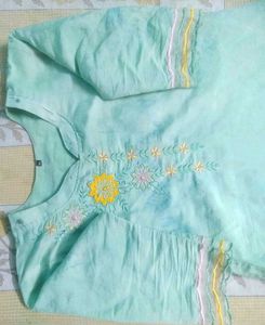 Elegant Mint Green Kurta Set