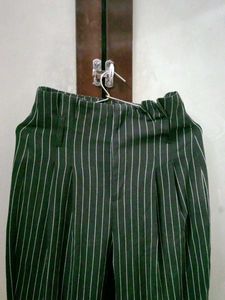 Striped High-Waisted Pants