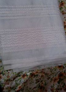 Embroidered Floral dress material