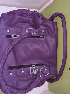 Y2k bag Purple Faux Leather Handbag