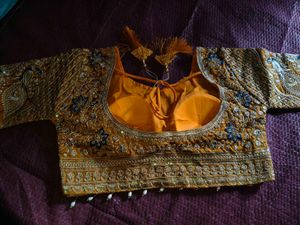 Brand New saree with heavy stitched blouse