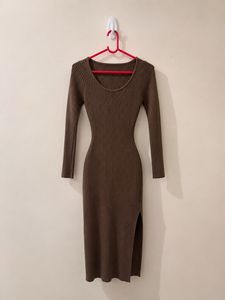 Ribbed Knit Maxi Dress