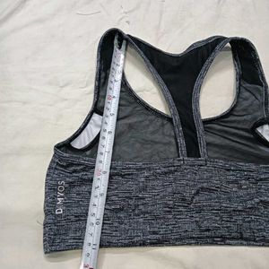 🪔 Marled Grey Sports Bra