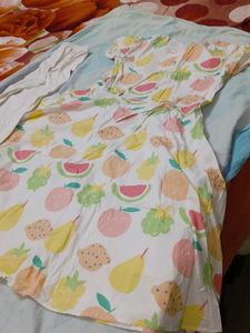 Cute Fruit Print Dress