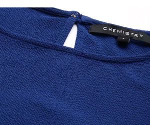 Myntra New Chic Blue Dress[FREE FLOWER CLAW CLIP]
