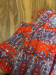 Boho Cold Shoulder Blouse