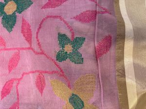Pink Floral Saree with Blouse