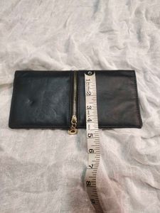 Classic RFID Black Zipper Wallet