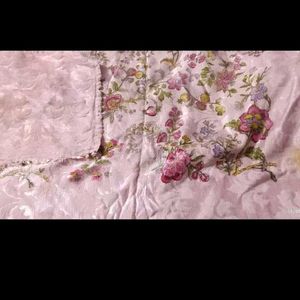 Vintage Floral Satin Robe double bedsheet