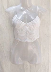 I. RUCHED sheer top