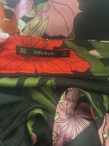 Floral Print Wide Leg Pants