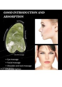 Natural Stone Facial Roller &amp; Gua Sha Set