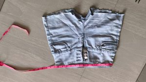 Light Wash High Waisted Denim Shorts