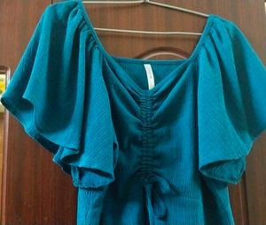 Teal Blue Flowy Dress
