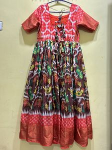 Beautiful Ikat Silk Gown