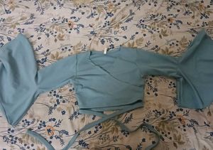 Stylish Bell Sleeve Wrap Top