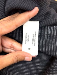 Stylish Charcoal Ribbed T-Shirt